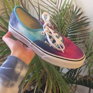 Authentic tie-dye vans, women's 6.5